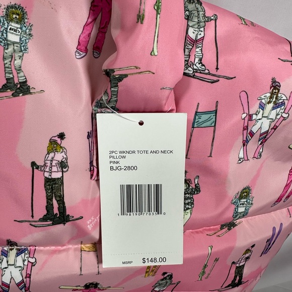Betsey Johnson Pink Ski Girl Weekender Tote - Picture 5 of 6